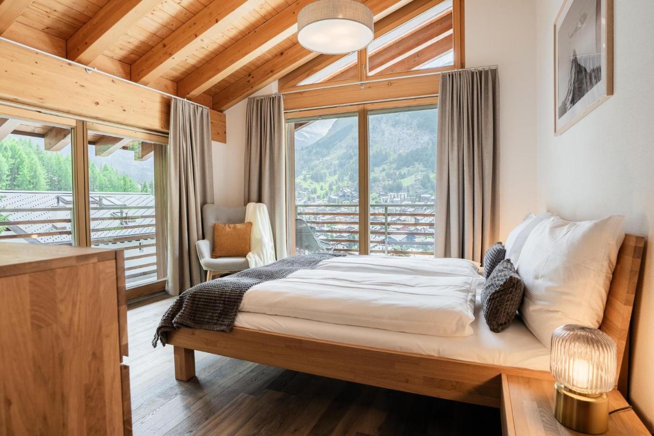 Fantastic Panoramic View Home In Zermatt Extérieur photo